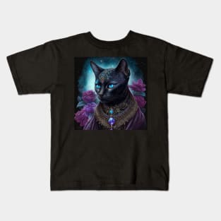 Mystic Abyssinian Cat Kids T-Shirt